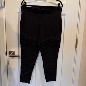 Torrid Black Ribbed Leggings